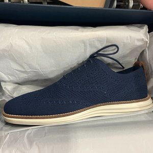 Navy Cole Haan Stitchlite Wingtip Oxford